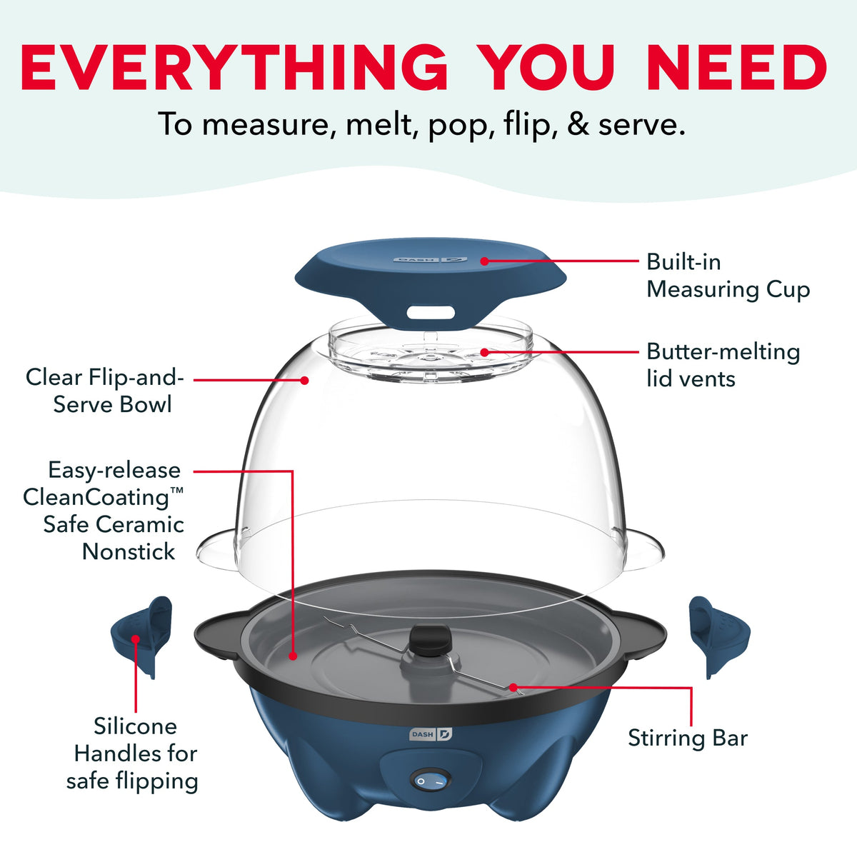 5QT SmartStore® Stirring Popcorn Maker